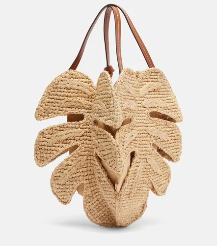 Staud Bolso Palm de rafia con piel - Staud - Modalova