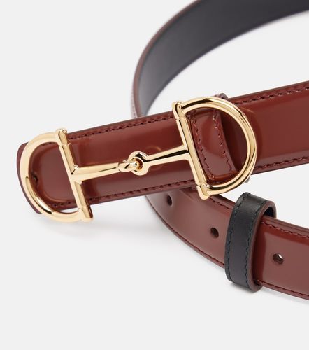 Horsebit reversible leather belt - Gucci - Modalova