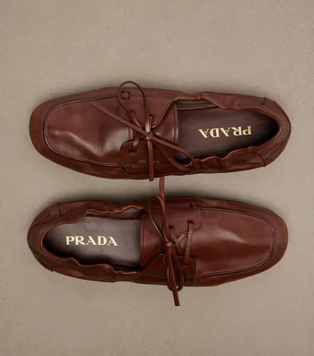Scarpe da barca Shuffle in pelle - Prada - Modalova
