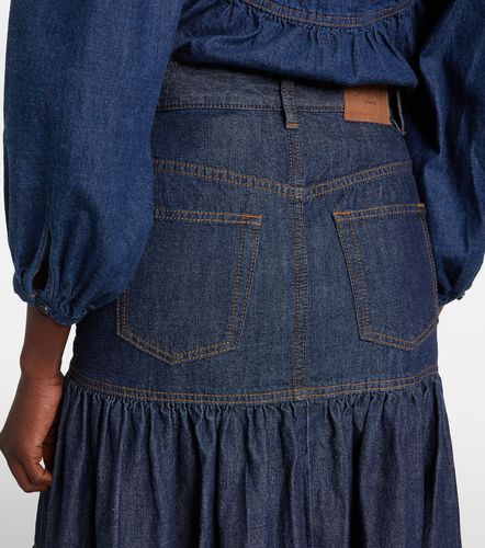 Saint Laurent Maxirock aus Denim - Saint Laurent - Modalova