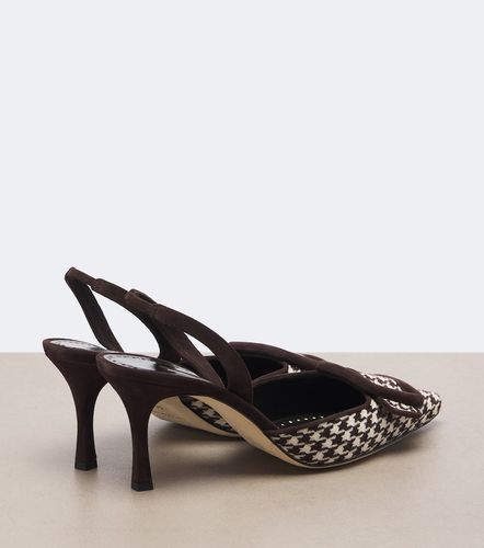 Mayslibi houndstooth slingback pumps - Manolo Blahnik - Modalova