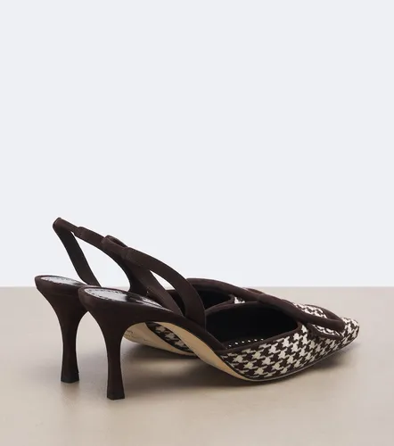Mayslibi houndstooth slingback pumps - Manolo Blahnik - Modalova