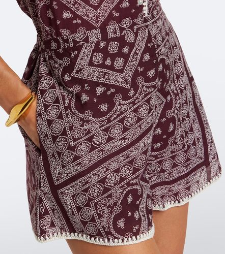 Tennison printed cotton-blend shorts - Veronica Beard - Modalova