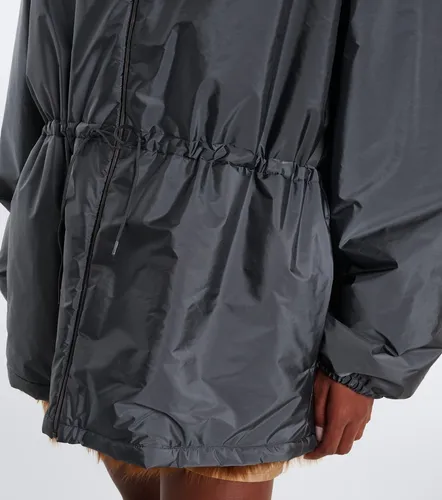Shearling-lined blouson jacket - Miu Miu - Modalova