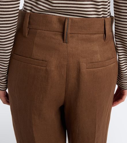 Weite Hose Monili aus Leinen - Brunello Cucinelli - Modalova
