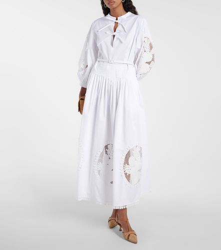 Abito lungo in misto cotone - Oscar de la Renta - Modalova
