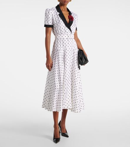 Vestido midi de sarga de seda - Rodarte - Modalova