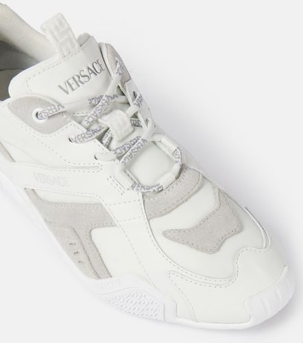 Sneakers Galaxia in pelle e suede - Versace - Modalova