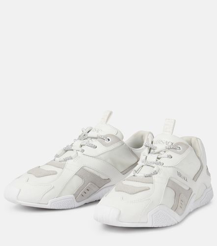 Sneakers Galaxia aus Leder mit Veloursleder - Versace - Modalova