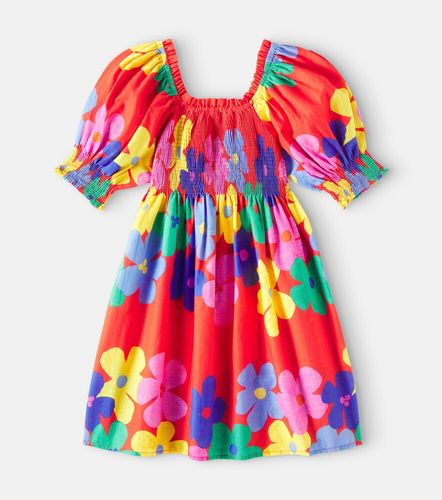 Fábula Vestido de algodón floral fruncido - Fabula - Modalova