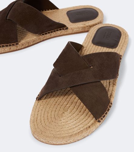 Zegna Sandali espadrillas in suede - Zegna - Modalova
