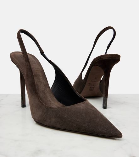 Monili suede slingback pumps - Brunello Cucinelli - Modalova