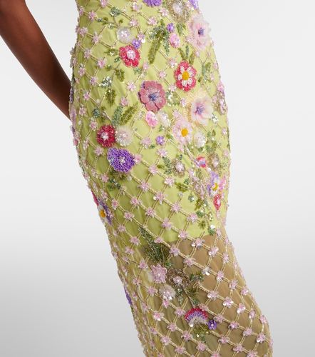 Là Fuori Abito da cocktail in mesh floreale - La Fuori - Modalova