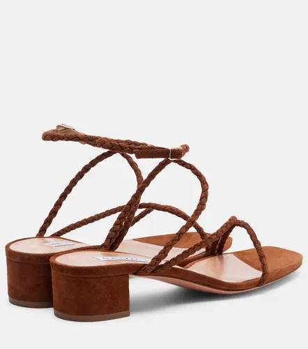 Luca braided suede sandals - Aquazzura - Modalova