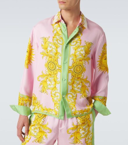 Versace Camicia in seta con stampa - Versace - Modalova