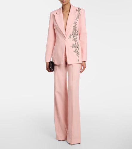 Lesia embellished wool-blend blazer - Costarellos - Modalova