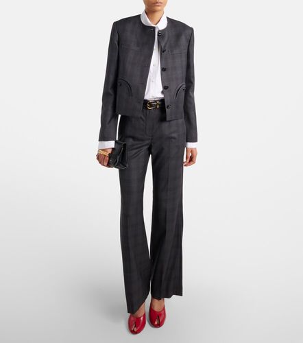 Lundy checked virgin wool flared pants - Blaze Milano - Modalova