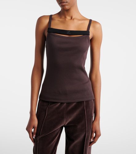 Courrèges Tank top acanalado de algodón - Courreges - Modalova