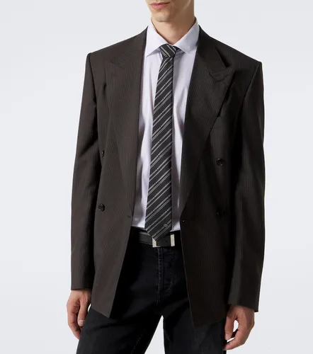 Corbata de seda a rayas con Horsebit - Gucci - Modalova