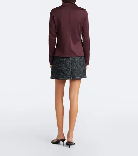 Courrèges Minifalda de tweed en mezcla de algodón - Courreges - Modalova