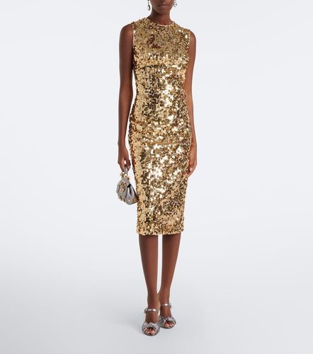 Vestido midi con lentejuelas - Dolce&Gabbana - Modalova