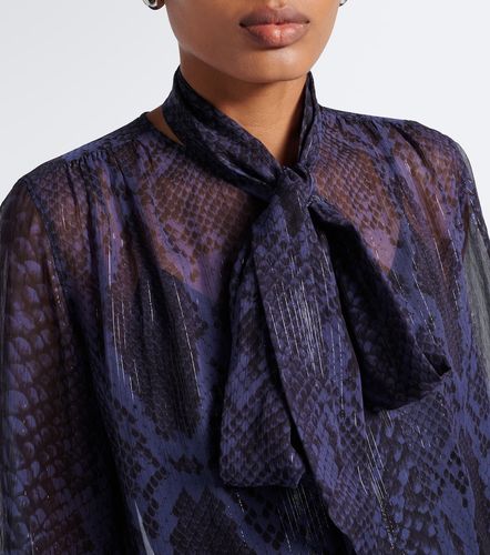 Sally snake-print LurexÂ® chiffon blouse - Joseph - Modalova