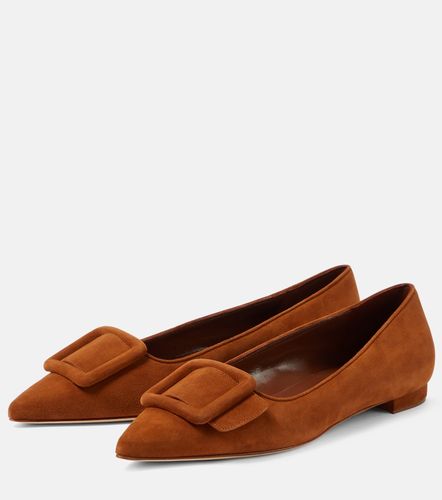 Maysale suede ballet flats - Manolo Blahnik - Modalova