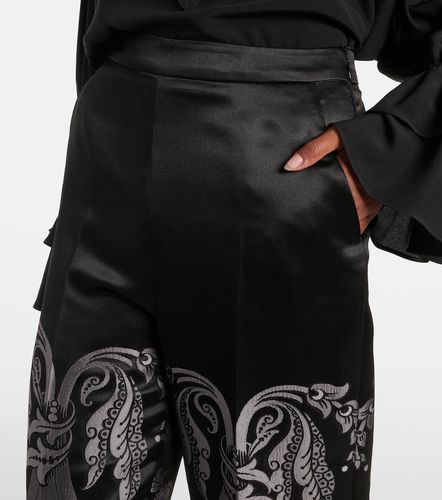 Printed silk-blend wide-leg pants - Etro - Modalova