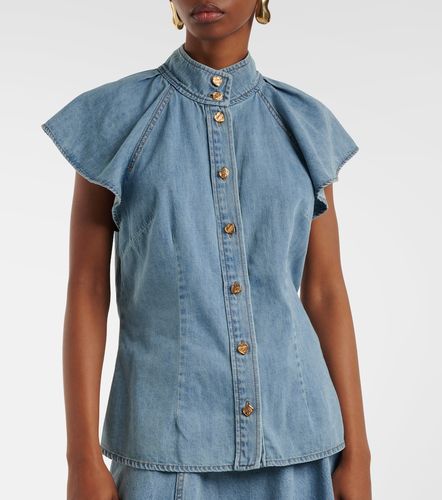 Crush Flutter Sleeve denim shirt - Zimmermann - Modalova