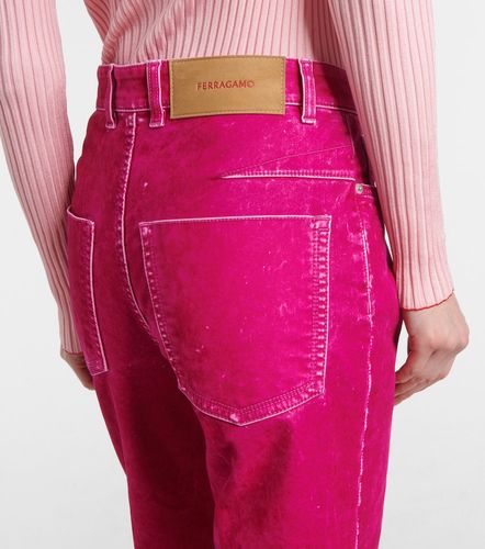 Pantaloni regular in drill di misto cotone - Ferragamo - Modalova