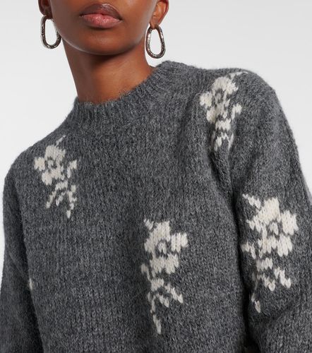Pullover in misto alpaca e lana con intarsi - Jil Sander - Modalova