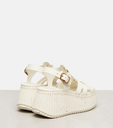 Nama 80 leather platform sandals - Chloe - Modalova