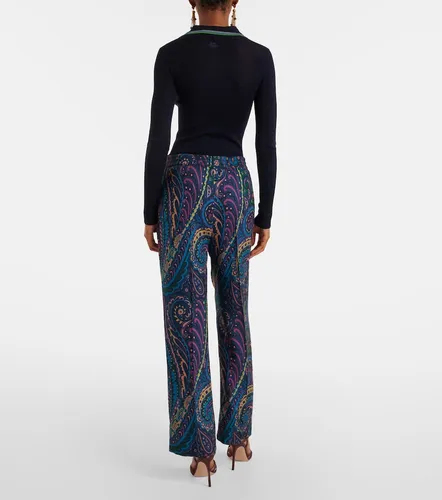 Etro Printed straight pants - Etro - Modalova