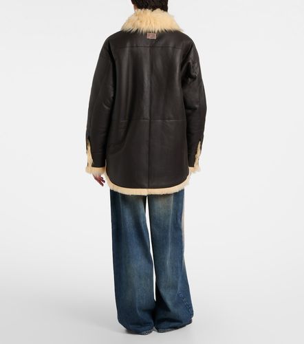 Chaqueta Lessora de piel con borrego - Acne Studios - Modalova