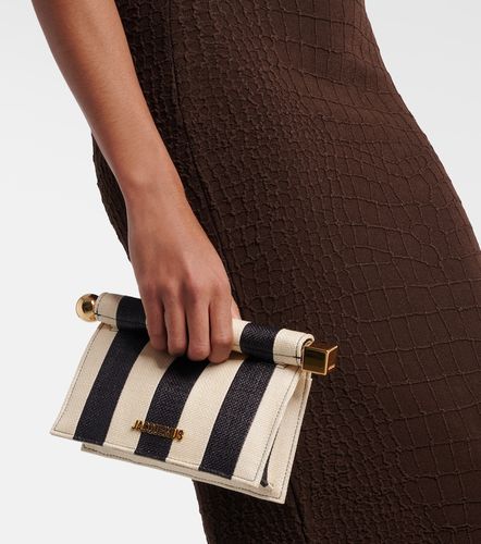 Rond Carre Small raffia-effect clutch - Jacquemus - Modalova