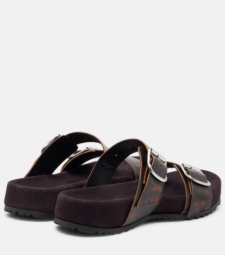 Sandalen aus Leder und Veloursleder - Dries Van Noten - Modalova