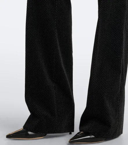 Polka-dot cotton velvet straight pants - Tom Ford - Modalova