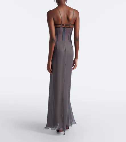 Nensi Dojaka Cutout sheer silk gown - Nensi Dojaka - Modalova