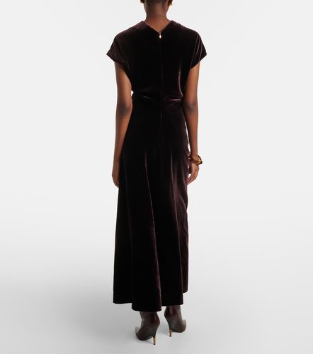 Agnona Gerafftes Midikleid aus Samt - Agnona - Modalova