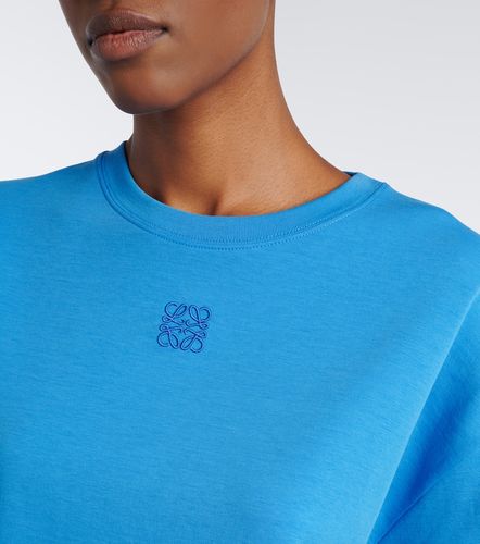 Asymmetric cotton-blend T-shirt - Loewe - Modalova