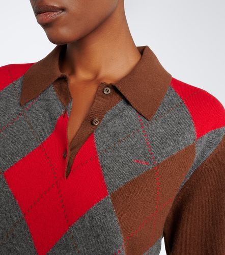 Prada Argyle cashmere polo sweater - Prada - Modalova