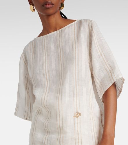 Loro Piana Mara striped linen top - Loro Piana - Modalova