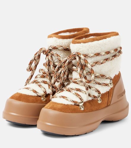 Luna Low shearling and suede snow boots - Moon Boot - Modalova