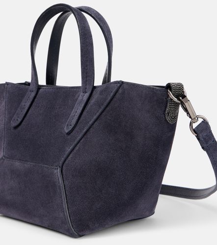 Borsa in suede con monili - Brunello Cucinelli - Modalova