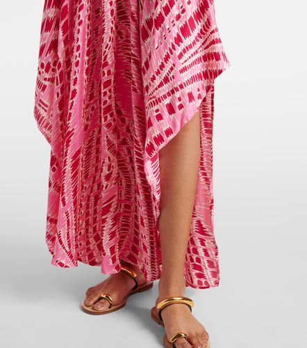 Vestido midi Mabelle de satén estampado - Poupette St Barth - Modalova