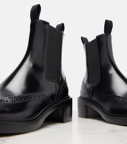 Vincent 50 leather ankle boots - Saint Laurent - Modalova