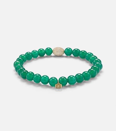 Bracciale in oro 14kt con onice e diamanti - Sydney Evan - Modalova