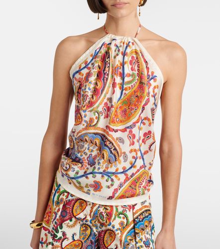 Etro Top in seta con stampa - Etro - Modalova