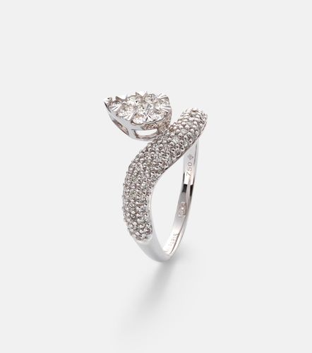 Persée Anillo Wave Alliance de oro blanco de 18 ct con diamantes - Persee - Modalova