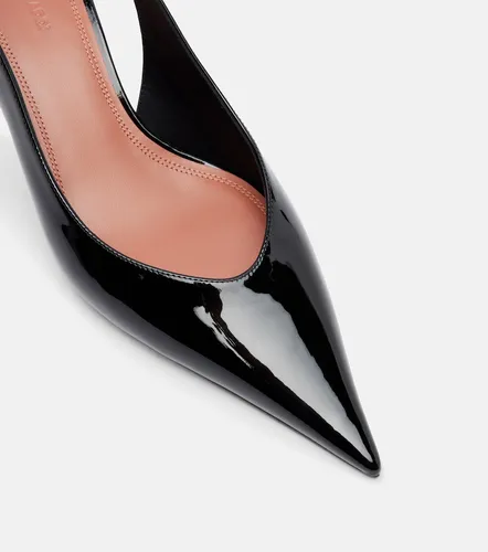 Anok 55 patent leather slingback pumps - Amina Muaddi - Modalova